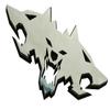 1pc New Big Size Wolf Pack Badges Emblems 6.5 inch 3D Front Logo Replacement for Tsla Cybertruck 2024 Car Truck Motorcycles Side Rear Styling Decal Sticker Universal Car (Chrome) view 3