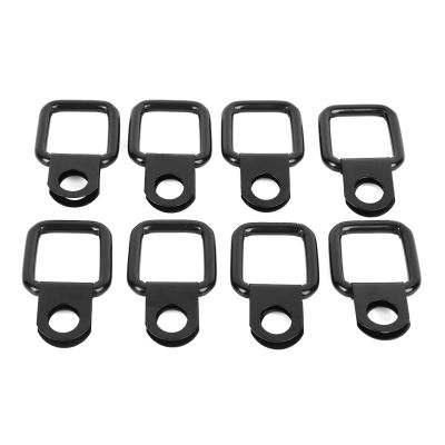 Pissente D Ring Anchors Quick Removal Fastener Tie Downs for JK YJ TJ JKU Sports Sahara X Unlimited, 8 Pieces