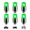 LED Valve Stem Caps Lights,Tire Valve Light, LED Wheel Lights, Waterproof LED Flashing Light, Tire Valve Caps Lamp for Car Bike Motorcycle,Waterproof Spoke Flash Lights(Pack of 6)(Green),by XSPANDER view 2