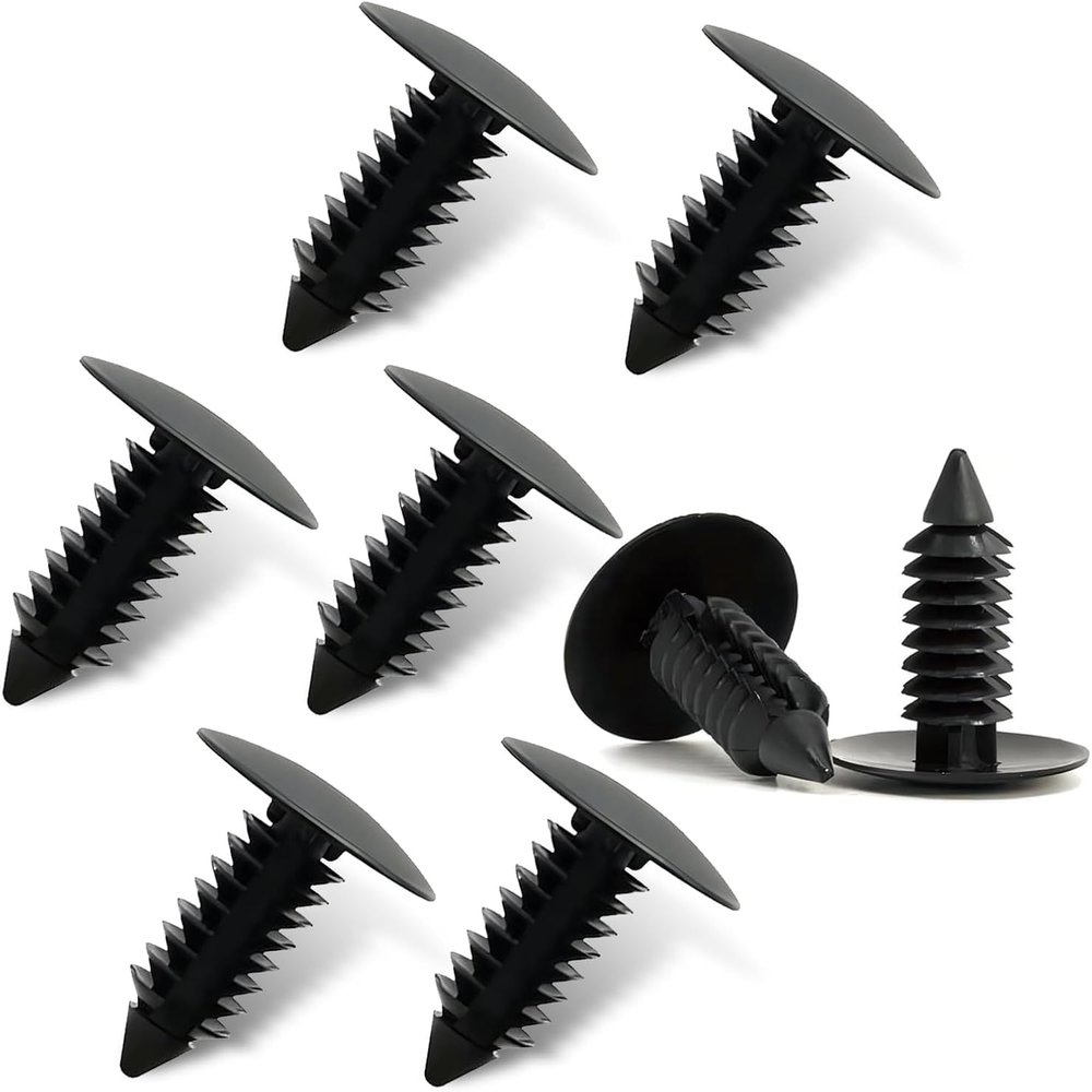 SLIMI 8 PCS License Plate Hole Plugs, Car Bumper Plugs, License Plate Hole Cover Clip Fixed Fastening Buckle, for Most Cars (Black)