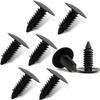 SLIMI 8 PCS License Plate Hole Plugs, Car Bumper Plugs, License Plate Hole Cover Clip Fixed Fastening Buckle, for Most Cars (Black) view 1