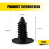 SLIMI 8 PCS License Plate Hole Plugs, Car Bumper Plugs, License Plate Hole Cover Clip Fixed Fastening Buckle, for Most Cars (Black) view 2
