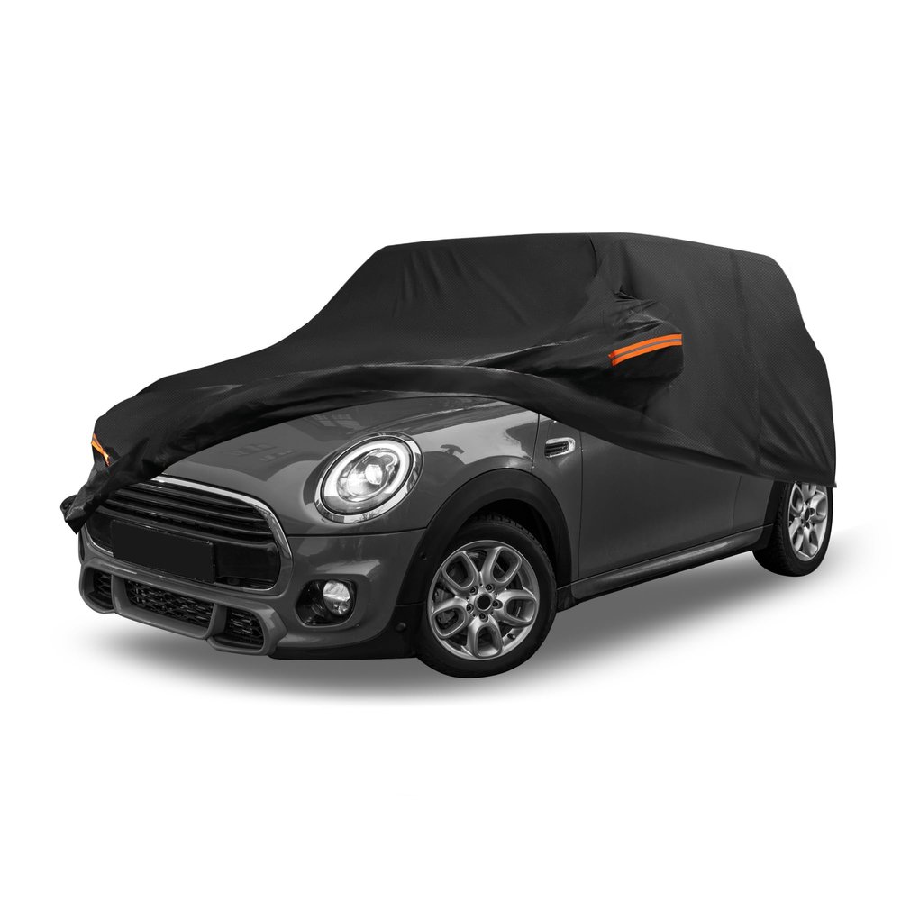 ATOCOVER Car Cover Waterproof Custom Fit for Mini Cooper 2 Door 2002-2021 All Weather for Automobiles Outdoor Snow Sun Dust UV Protection Full Exterior Cover with Door Zipper