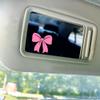 Set 2Pcs Get Your Hopes Up Rearview Mirror Decal Funny Motivational Belief Meme Humor Sticker Water Bottle Laptop Window Vinyl Waterproof 4x0,6 Inches Car Decals for Friend Coworker Dad Mom view 3