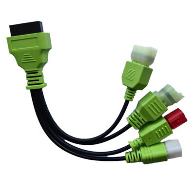 Motorbikes OBD Diagnostic Adapter Cable,4Pin+6Pin Male to OBD2 16Pin Female 4 in 1 EURO5 Motorcycle OBDII Connector