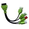 Motorbikes OBD Diagnostic Adapter Cable,4Pin+6Pin Male to OBD2 16Pin Female 4 in 1 EURO5 Motorcycle OBDII Connector view 1