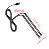 Piburth Car LED Strip Light, 24 LED RGB Auto Under Dash Interior Atmosphere Lights, 12V Ambient Night Light, Auto Interior Decorative Lamp, Universal Car Accessories (Red, USB Port) view 3