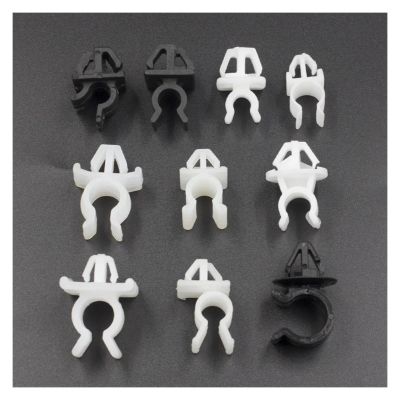 DEVFGTQA 20 PCS Car Fastener Hood Bonnet Prop Rod Support Clip Nylon Plastic Retainer(NO.6 20Pcs)