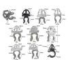 DEVFGTQA 20 PCS Car Fastener Hood Bonnet Prop Rod Support Clip Nylon Plastic Retainer(NO.6 20Pcs) view 4