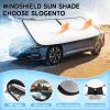 SLOGENTO Custom Fit Windshield Sun Shade for Honda CRV 2012-2022, Blocks UV & Heat, Front Window Sunshade Accessories, Easy Fold & Store Keep Your Car Cooler view 4