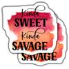 Kinda Sweet Kinda Savage Sticker, Motivational Quote Stickers, Water Bottle Stickers, Laptop Decal, Journal Stickers, Planner Sticker - 5-Inch Sticker - 2-Pack - CCSTICKER00682 view 4