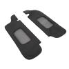 ariarly 2Pcs Scratch Sun Visor Cover with PU Leather for 1994 to 2004, Stylish Look Sun Visor Replacement Cover for Sun Visors (Black) view 2