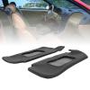 ariarly 2Pcs Scratch Sun Visor Cover with PU Leather for 1994 to 2004, Stylish Look Sun Visor Replacement Cover for Sun Visors (Black) view 3