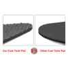 Rbanna1 Motorbike Tank Traction Slip Protector Side Pad Gas Knee Grip Sticker Decal 2pcs for Yamaha R3 R25 2015-2017 18 Rubber Black view 2