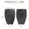 SCUARI Car Key Cover,Car Accessories Key Covers,Fob Cover,3 Buttons Car Key Fob Cover,Car Key Fob Case,Car Key Rear Cover Replacement,Rear Back Cover Key Shell for B-Class C-Class E-Class W204 view 2