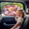 Pensura Dahlia Pattern Car Window Shades for Baby 2 Pack UV Protection Car Window Shade for Baby Interior Accessories Automotive Sun Protection Baby from UV and Sun Glare view 3