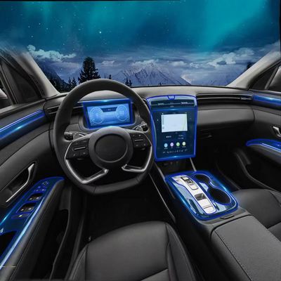 FOEBE Car Center Console TPU Protection Anti-Scratch Film Interior Modification Sticker Accessories for Hyundai Tucson 2021 2022 Nx4