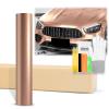 20"x60" (1.6FTx5FT) Gloss Metallic Rose Gold Glossy Vinyl Wrap Auto Car Sticker Decal Film Sheet Bubble Free Air Release Technology with Tool Kit view 1