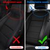 NUWQICD Car Kick Mats Back Seat Protector for Honda Civic with 2 Pocket Storage Organizer - Faux Leather Back Seat Covers for Kids Feet Waterproof Dirt Automotive Accessories (1 Pair,Black) view 2