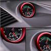 TLIFORT Dashboard Center Clock Surrounding Compass Cover Aluminum Ring Emblem Sticker for Porsche 911 718 Cayenne Macan Panamera, etc.(Red) view 2