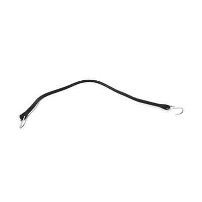 Cnaloo12 1pc LR116199 Rubber Tarp Straps Heavy Duty Outdoor Tie Down Straps Bungee Cords With Hooks 41" Rubber Black Auto For Universal Vehicle Motorcycles Watercraft