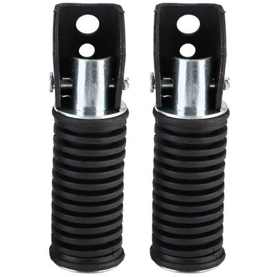 Motorcycle Rear Passenger Footrests, Nonslip Pedal Footrest Suitable for GN125 / QJ25 / GS125 GT125-5, Easy Installation, Rear Riders Black