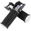 Motorcycle Rear Passenger Footrests, Nonslip Pedal Footrest Suitable for GN125 / QJ25 / GS125 GT125-5, Easy Installation, Rear Riders Black view 2