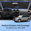 Windshield Sun Shade Umbrella for GMC Envoy 1996-2009, Foldable Car Sunshade for Front Window, Highly Reflective Windshield Sun Shield Visor for UV Protection, Keep Car Cool Accessories view 2