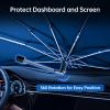 Windshield Sun Shade Umbrella for GMC Envoy 1996-2009, Foldable Car Sunshade for Front Window, Highly Reflective Windshield Sun Shield Visor for UV Protection, Keep Car Cool Accessories view 4
