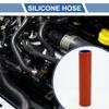 X AUTOHAUX 1 Set Straight Coupler Silicone Hose 25mm/0.98" ID 150mm/5.91" Length 0 Car Silicone Hose Coolant Hose W/Clamps 3-Ply 4mm Thick Air Intake/Turbo/Intercooler Piping Tube Red Blue view 2