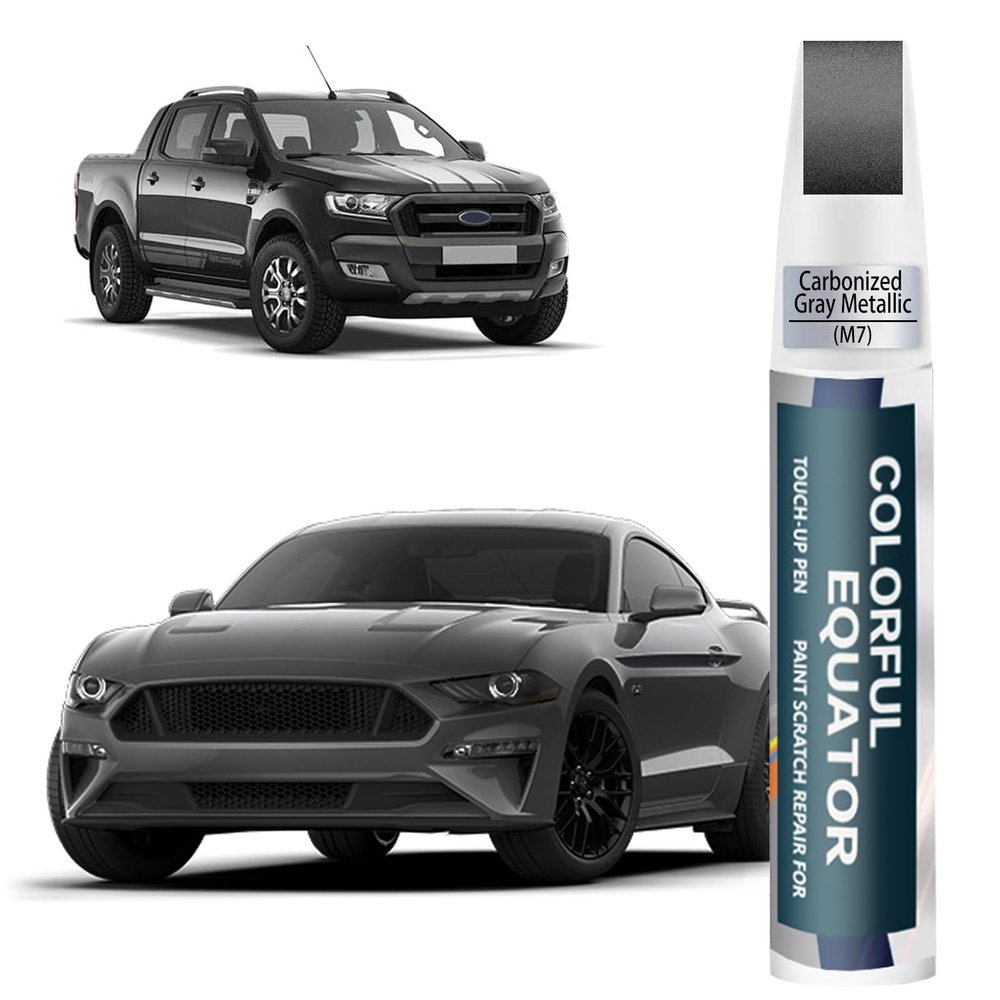 M7 Carbonized Gray Metallic Touch Up Paint for Ford, Car Paint Pen Scratch Repair Two-In-One Touch Up Paint, Premium Car Scratch Remover for Deep Scratches