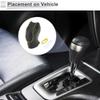 RATCHROLL Gear Shift Knob Cover for Ford Focus 2012-2018 Anti-Slip Stick Shifting Handle Protector Faux Leather 1 Pc Black Carbon Fiber Yellow view 3