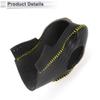 RATCHROLL Gear Shift Knob Cover for Ford Focus 2012-2018 Anti-Slip Stick Shifting Handle Protector Faux Leather 1 Pc Black Carbon Fiber Yellow view 4