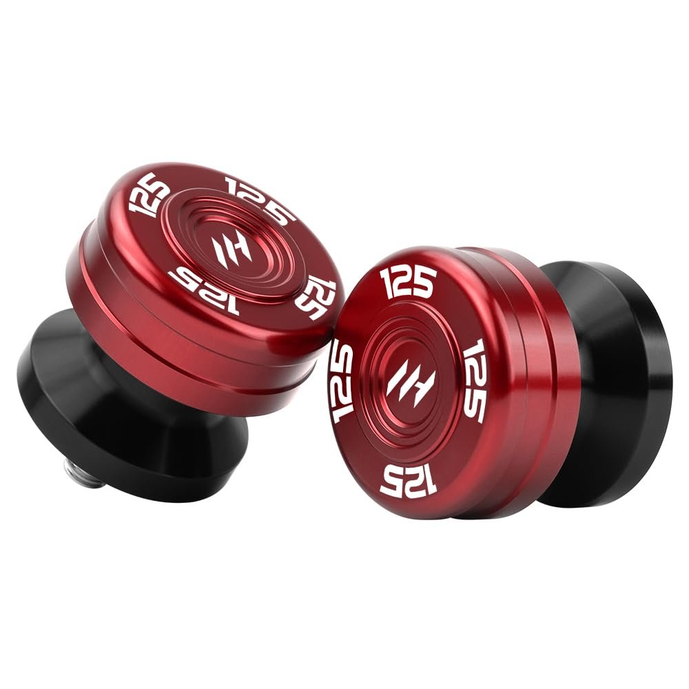 MotHeart M8 Motorcycle Swingarm Spools For Monkey 125 2018-2025 CNC Aluminum Paddock Stand Sliders for Rear Swingarm Protection (See details below) monkey 125 Accessories (Red)