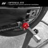 MotHeart M8 Motorcycle Swingarm Spools For Monkey 125 2018-2025 CNC Aluminum Paddock Stand Sliders for Rear Swingarm Protection (See details below) monkey 125 Accessories (Red) view 2