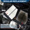 Hihaha Car Engine Air Filter No.7T4Z9601A/L1MZ9601C for Ford Edge 2.0L 3.5L 3.7L 2007-2014 Long Life Filter Element Air Cleaner 2 Pcs view 3