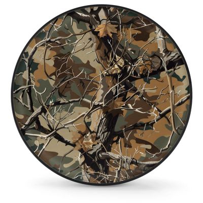 Forest Tree Camouflage Spare Tire Cover Wheel Cover Tire Protectors 14"