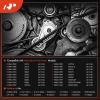 A-Premium Serpentine Belt 61.51 In Heavy-Duty For Volvo, Freightliner, Sterling Truck, International Harvester, Mack Cars - FE, M2 100 106, 2574, 2575, 2674, 5000, 5070, 8100, 8200 & More view 3