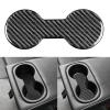 Real Quality Soft Carbon Fiber Rear Row Water Cup Holder Slot Mat Panel Accessories Cover Compatible with Toyota Corolla & Cross 2019 2020 2021 2022 2023 2024 2025 Black view 2
