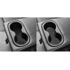 Real Quality Soft Carbon Fiber Rear Row Water Cup Holder Slot Mat Panel Accessories Cover Compatible with Toyota Corolla & Cross 2019 2020 2021 2022 2023 2024 2025 Black view 3