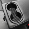 Real Quality Soft Carbon Fiber Rear Row Water Cup Holder Slot Mat Panel Accessories Cover Compatible with Toyota Corolla & Cross 2019 2020 2021 2022 2023 2024 2025 Black view 4
