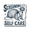 Screaming is Self Care Magnet - Funny Animal Quote Magnet - Motivational Refrigerator Magnet - Unique Gift Idea - Office Decor Magnet Decorative Magnet AAMT0829 view 1