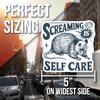 Screaming is Self Care Magnet - Funny Animal Quote Magnet - Motivational Refrigerator Magnet - Unique Gift Idea - Office Decor Magnet Decorative Magnet AAMT0829 view 2