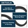 TUCKBOLD Car Wheel Hub Centric Rings Durable Wheels Center Shaft Shock Absorbing Hubrings Black 4 Pcs OD 112.1mm to ID 95.1 mm Polycarbonate view 4