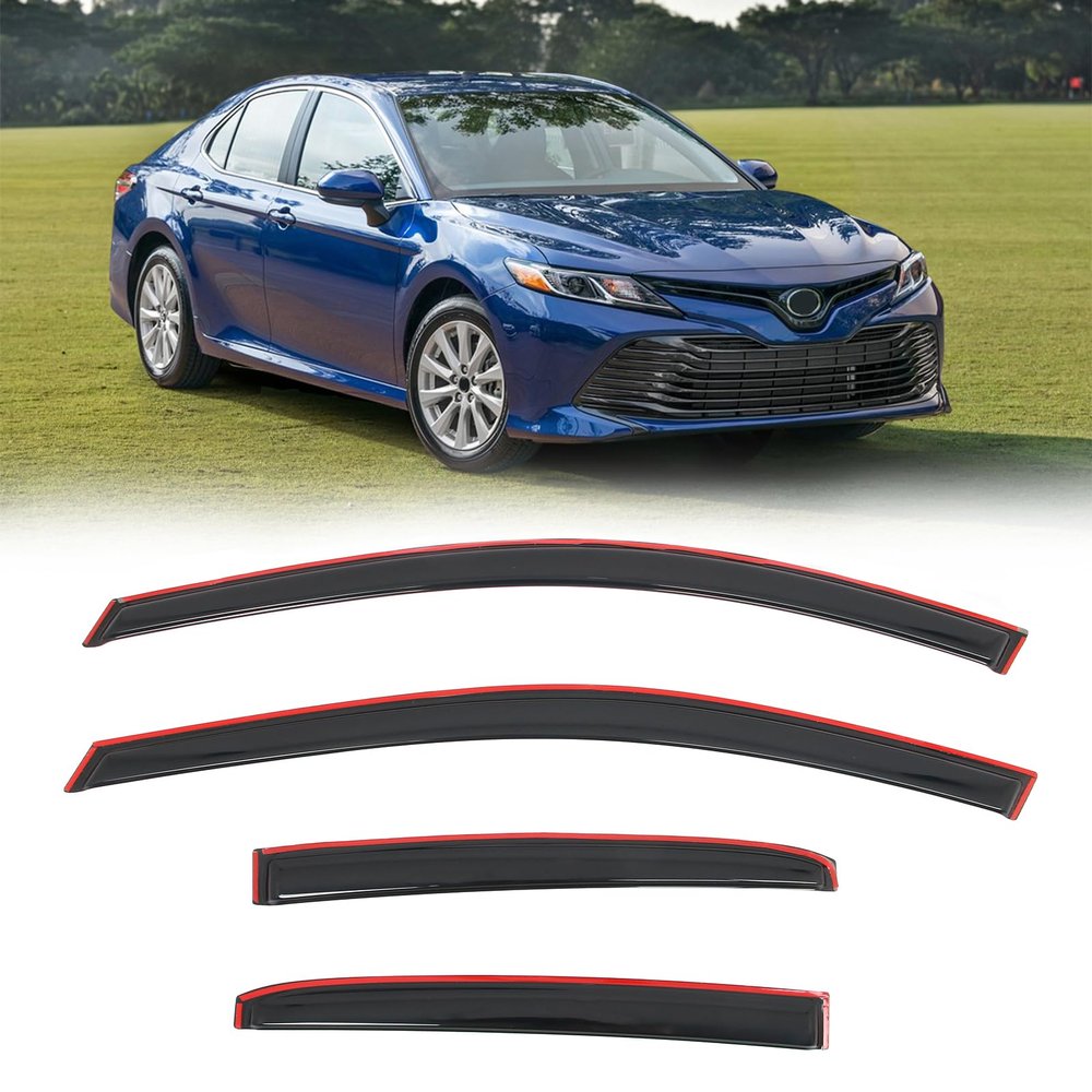 FREEMOTOR802 in-Channel Rain Guards Fits 2018-2024 Toyota Camry
