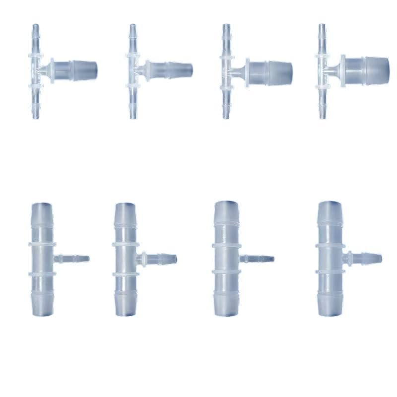 Polypropylene Plastic 1.6mm - 20mm T Joiner Piece 3 Way Plastic BARBED CONNECTOR Tee Pipe Hose Reducer Air Water (1,12mm - 20mm - 12mm)