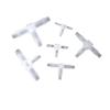 Polypropylene Plastic 1.6mm - 20mm T Joiner Piece 3 Way Plastic BARBED CONNECTOR Tee Pipe Hose Reducer Air Water (1,12mm - 20mm - 12mm) view 2