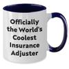 The World's Coolest Insurance Adjuster Funny Gifts for Insurance Adjusters Valentine's Unique Mugs for Him Perfect Fun Office Gifts from Mom to the Best Insurance Adjuster view 2