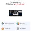 Code 4 Thin Blue line Sticker - Waterproof Vinyl Decal for Car Bumper, Water Bottle, Car Decal, American Flag Thin Blue Line Decal for Cars Trucks Window Phone Cases Laptop, Size - 6'' Longer Side view 2