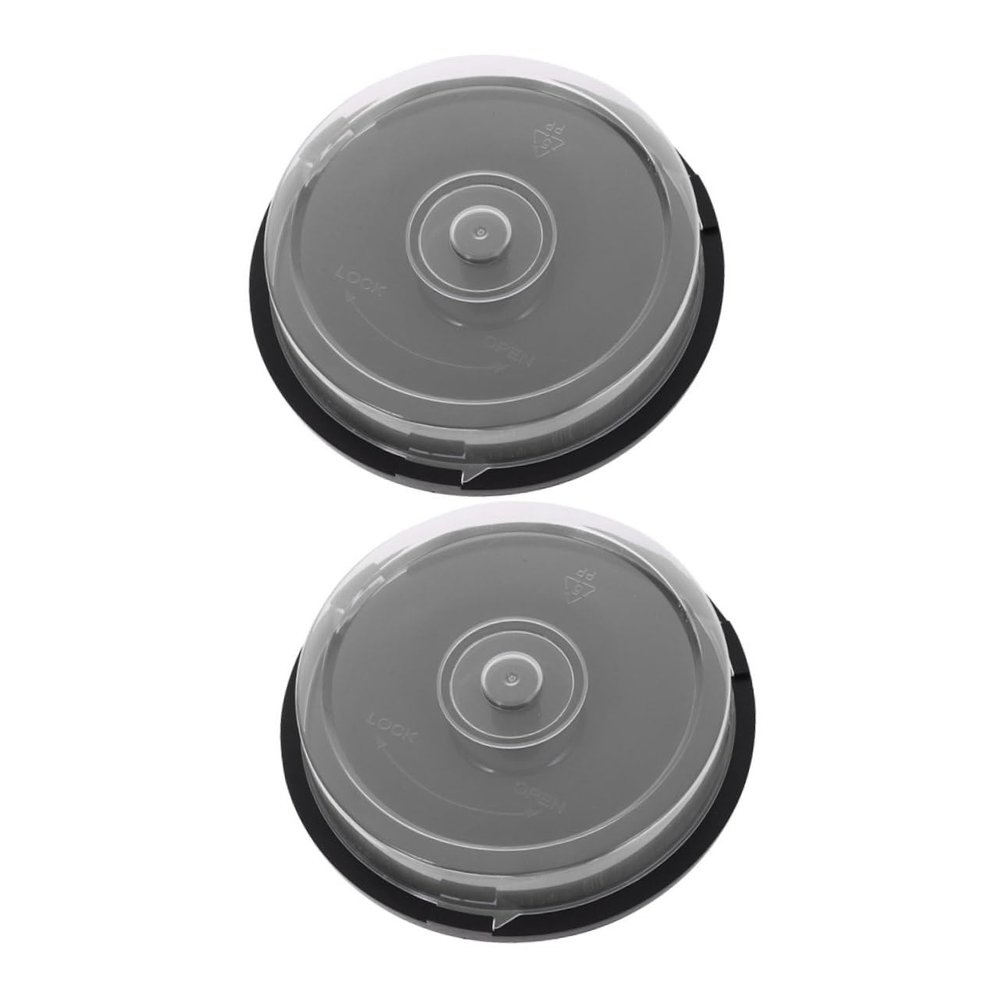 Uonlytech 2pcs Cd Storage Box Portable Plastic Dvd Holder for Discs Lightweight and Sturdy Organizer for Home Office Travel Use Efficiently Maximize Storage Space